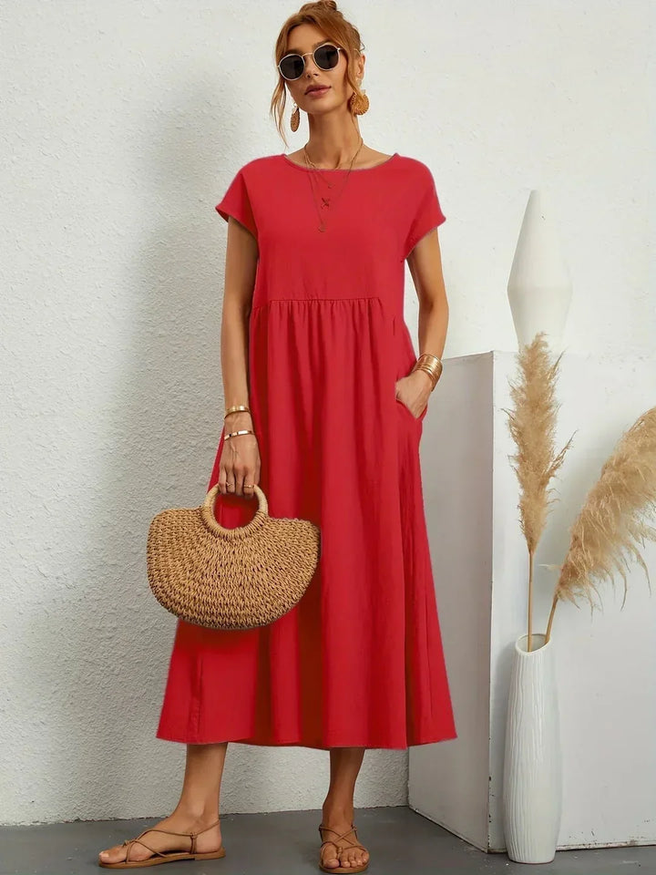 Gabrielle™ | vestido midi fluido elegante