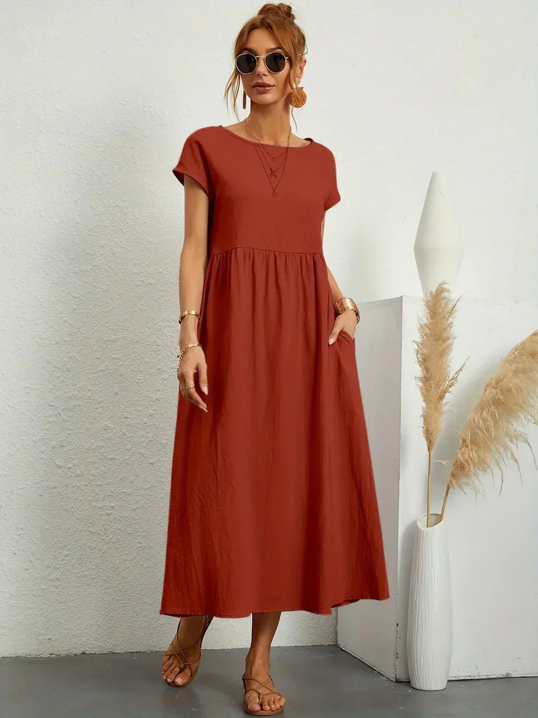 Gabrielle™ | vestido midi fluido elegante