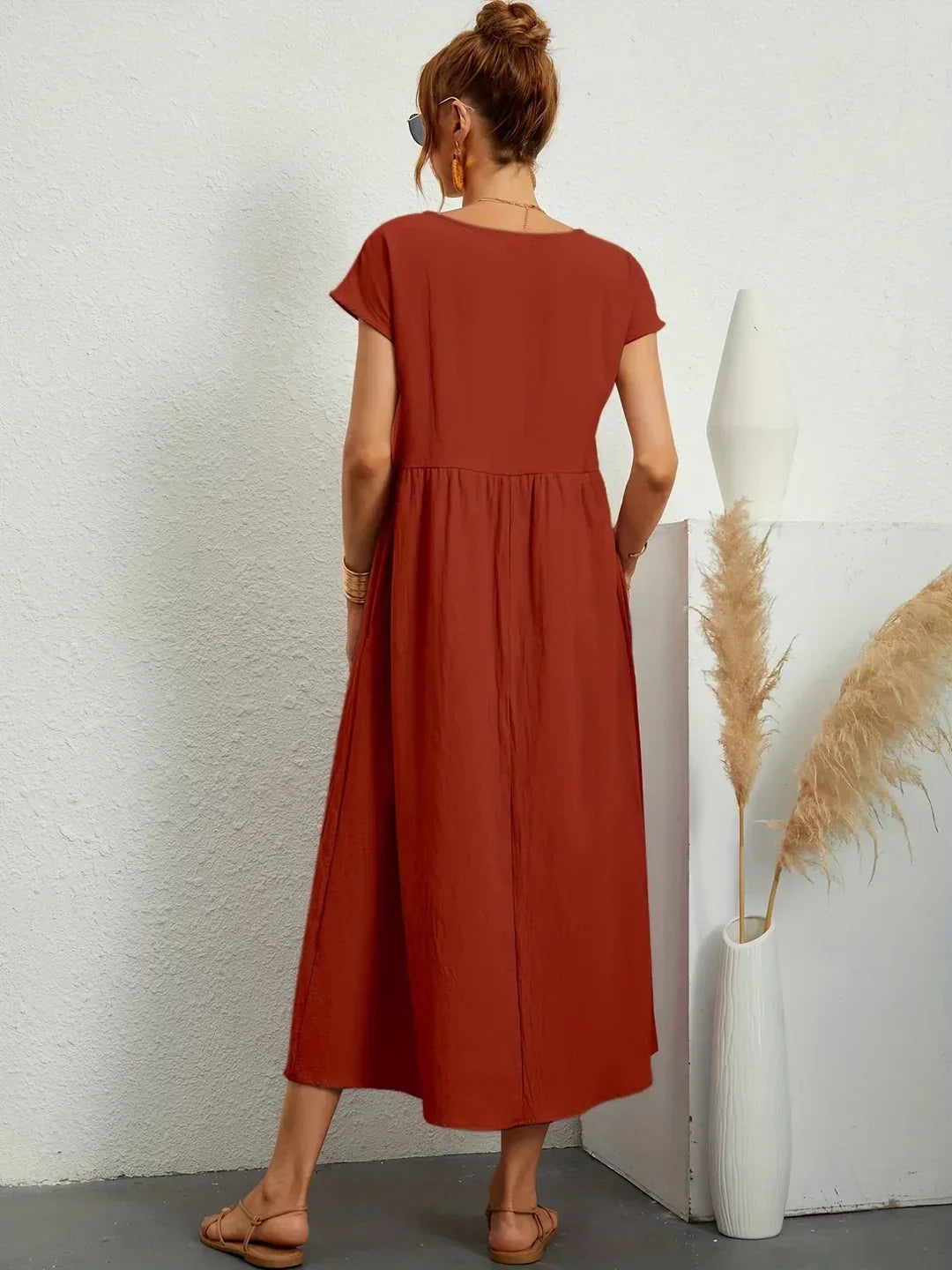 Gabrielle™ | vestido midi fluido elegante