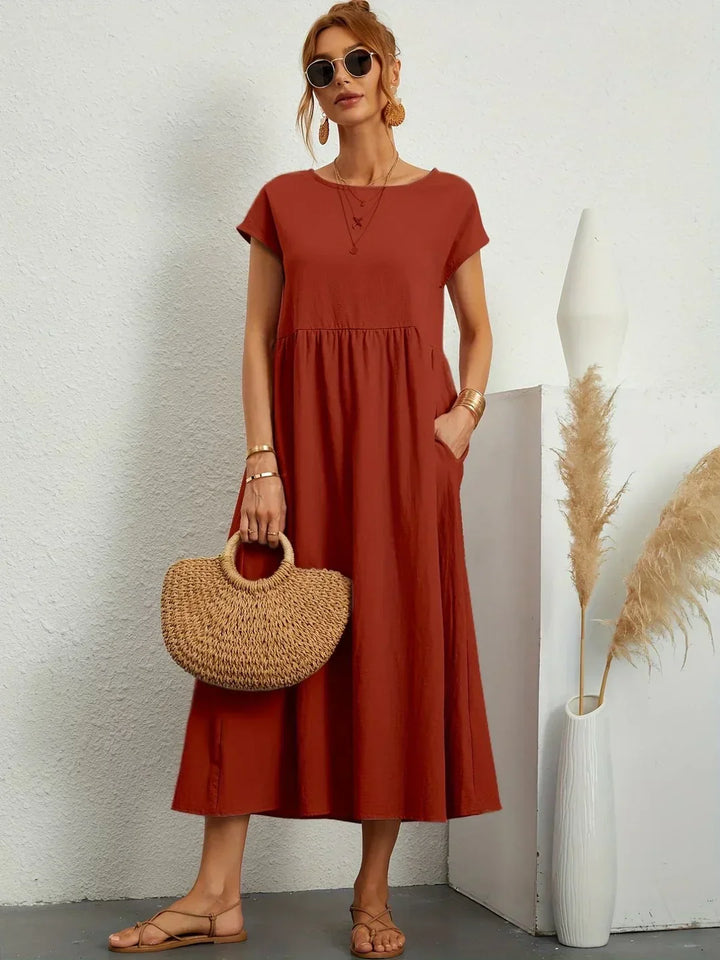 Gabrielle™ | vestido midi fluido elegante