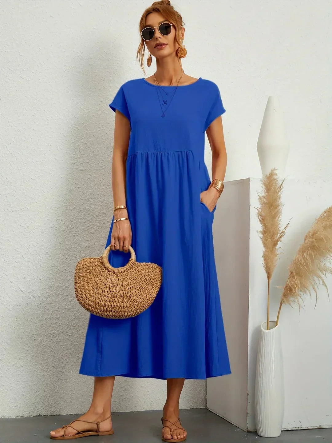 Gabrielle™ | vestido midi fluido elegante