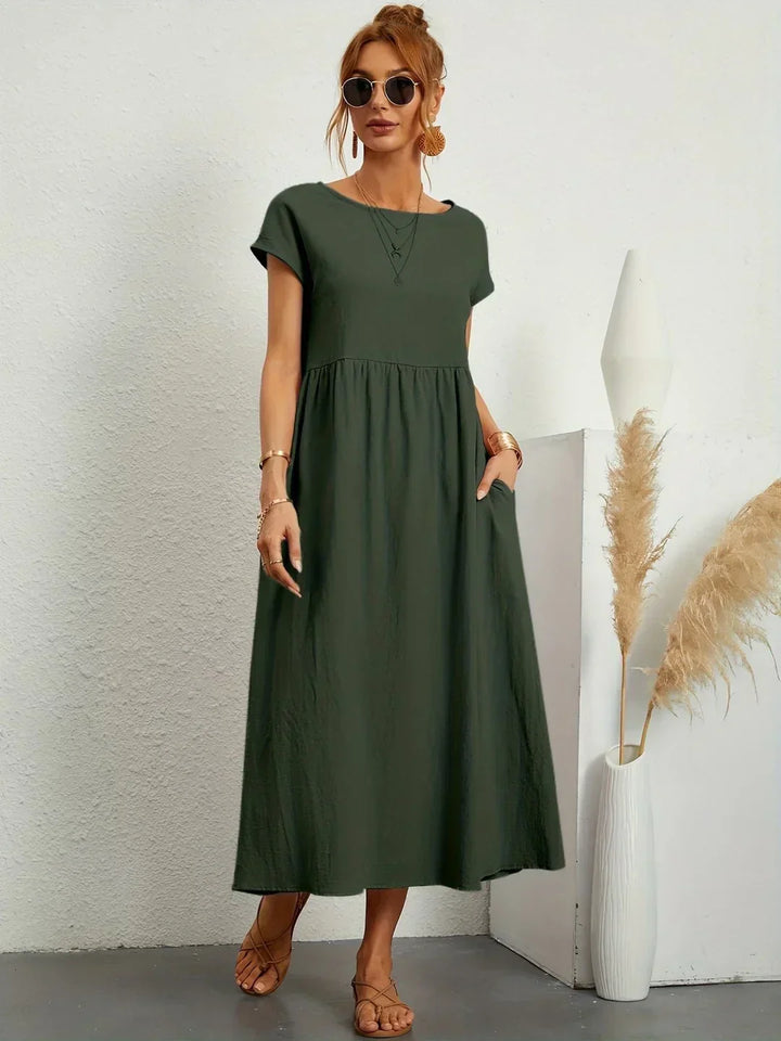 Gabrielle™ | vestido midi fluido elegante