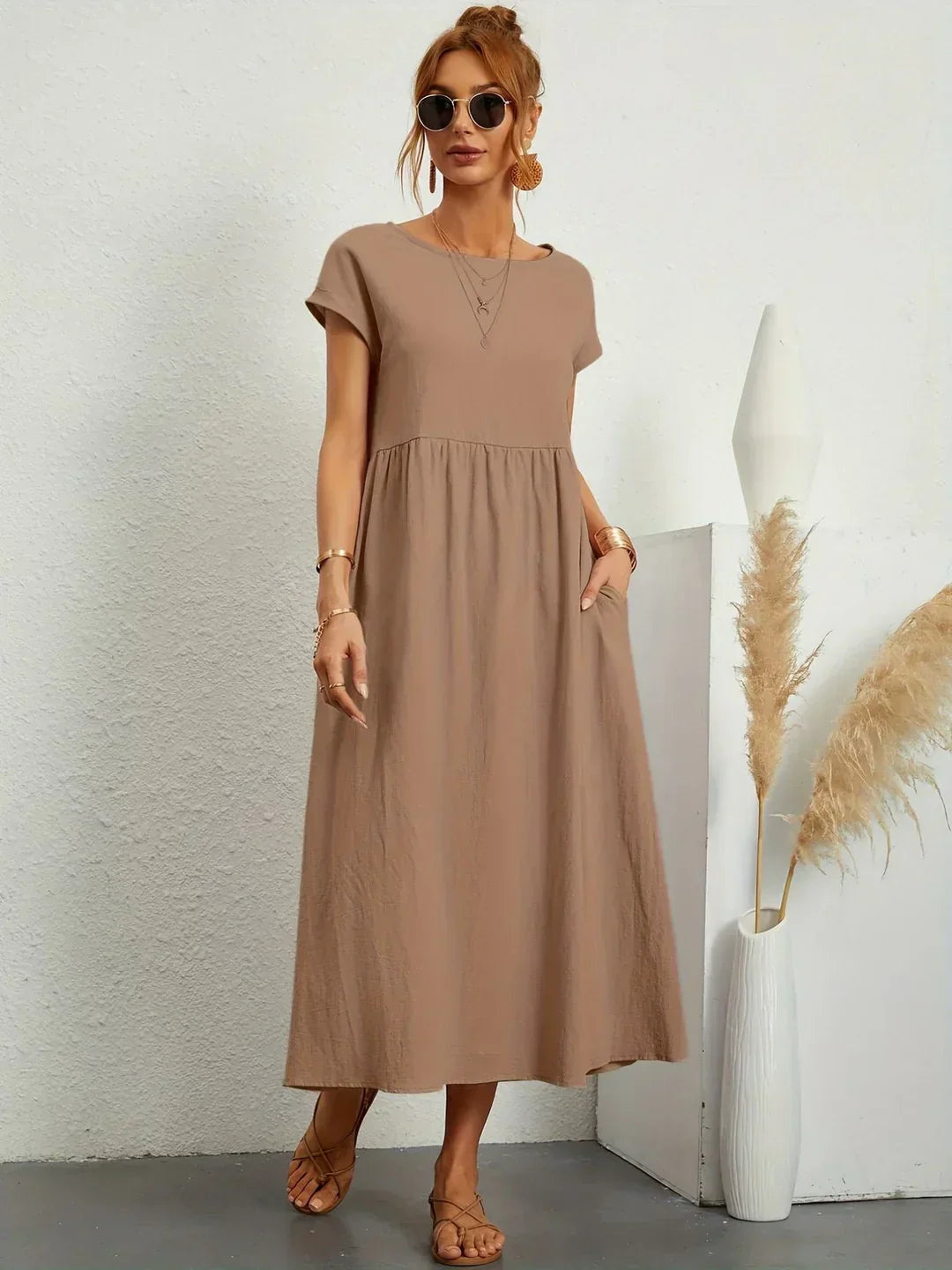 Gabrielle™ | vestido midi fluido elegante