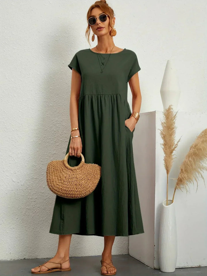 Gabrielle™ | vestido midi fluido elegante
