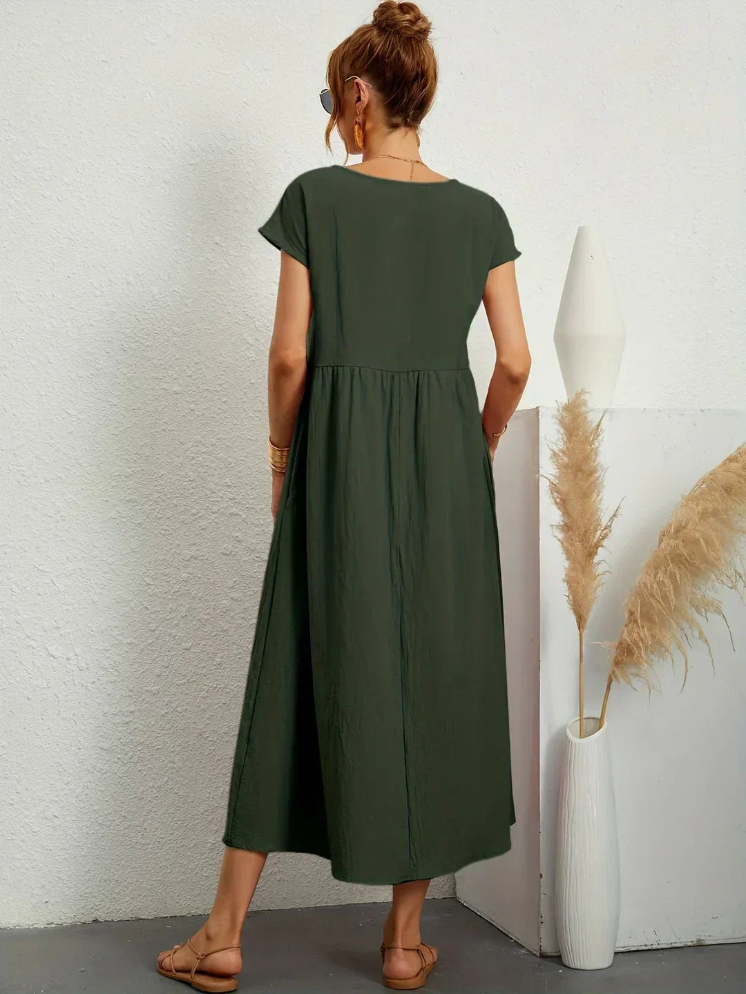 Gabrielle™ | vestido midi fluido elegante
