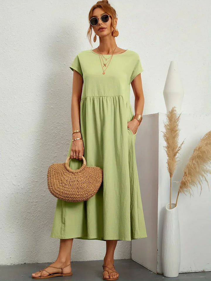 Gabrielle™ | vestido midi fluido elegante