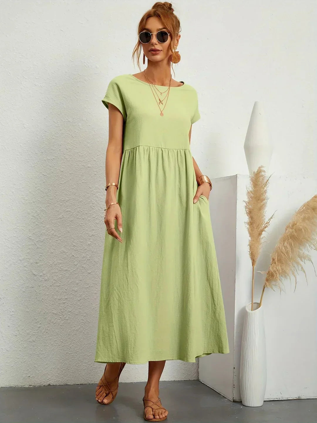 Gabrielle™ | vestido midi fluido elegante