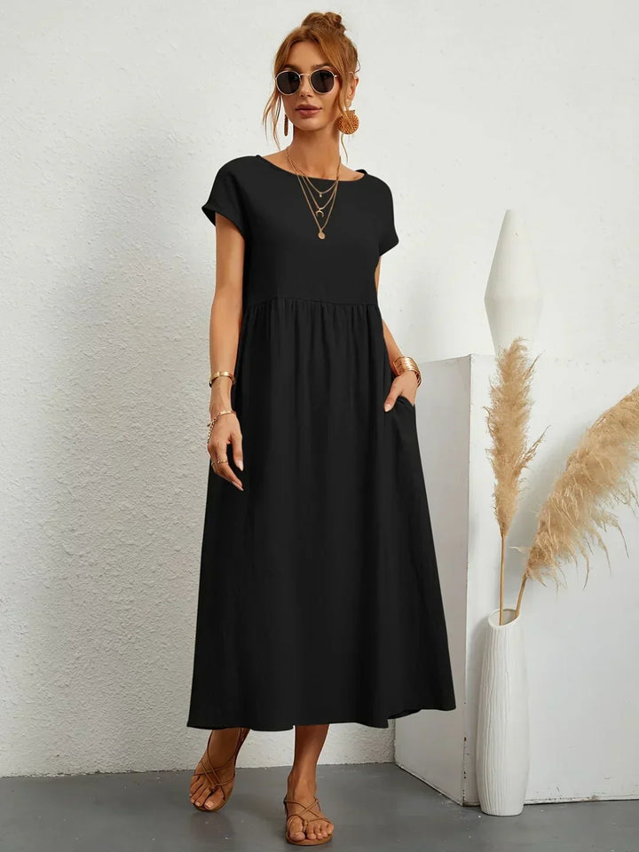 Gabrielle™ | vestido midi fluido elegante