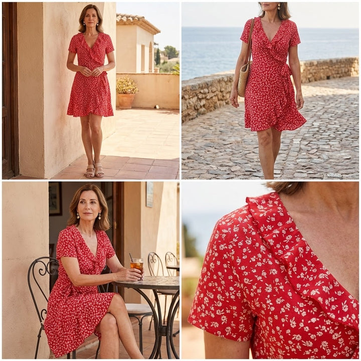 Vestido cruzado | romanticismo que estiliza