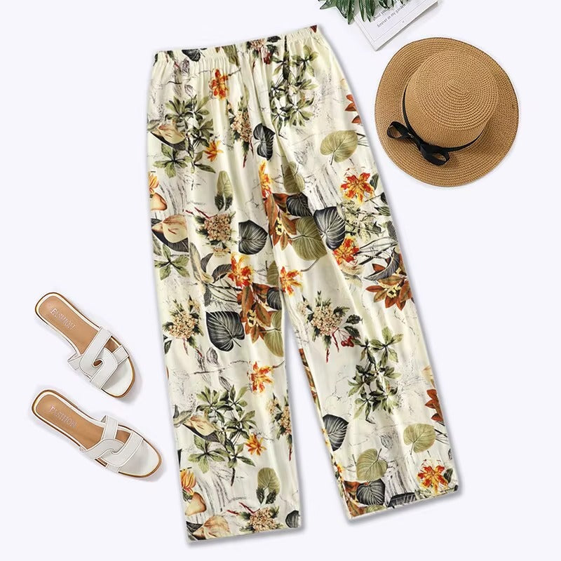 Pantalón con Estampado Tropical | Estilo fresco y cómodo