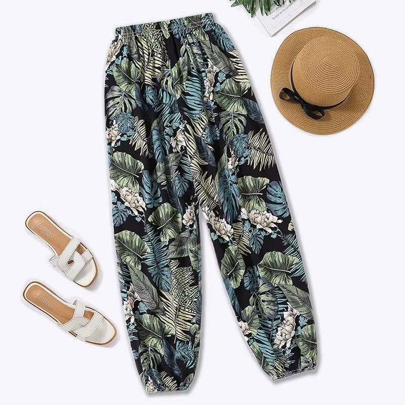 Pantalón con Estampado Tropical | Estilo fresco y cómodo